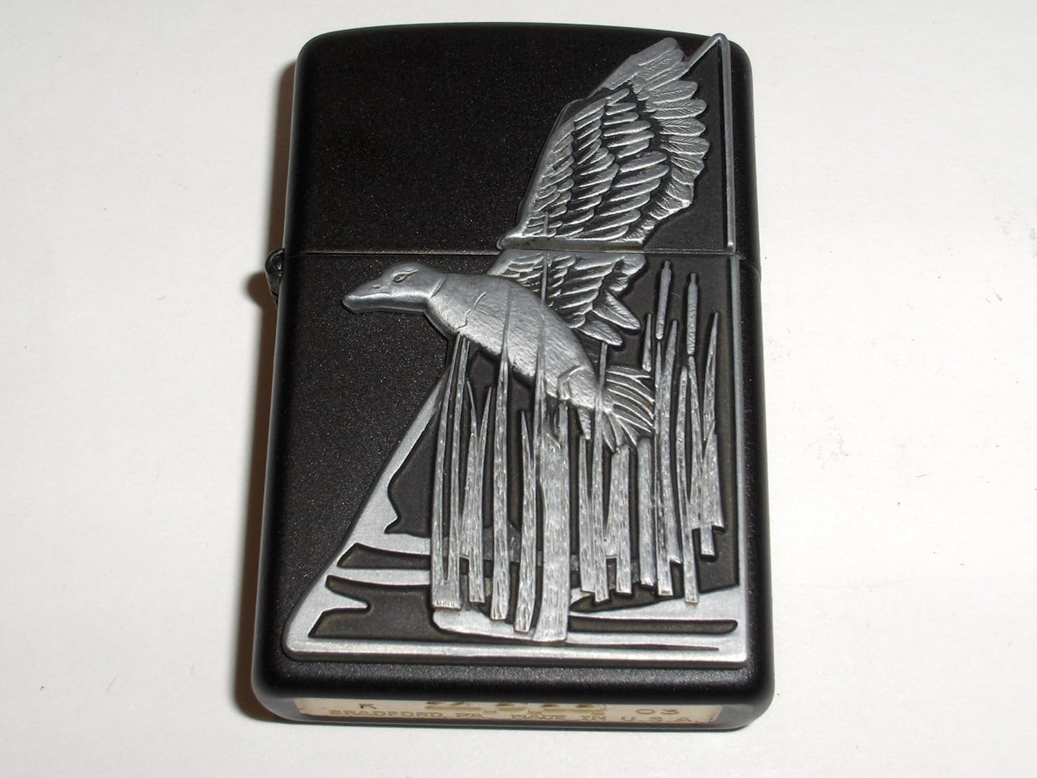 Zippo Black Duck Emblem Black Matte Lighter Health & Household