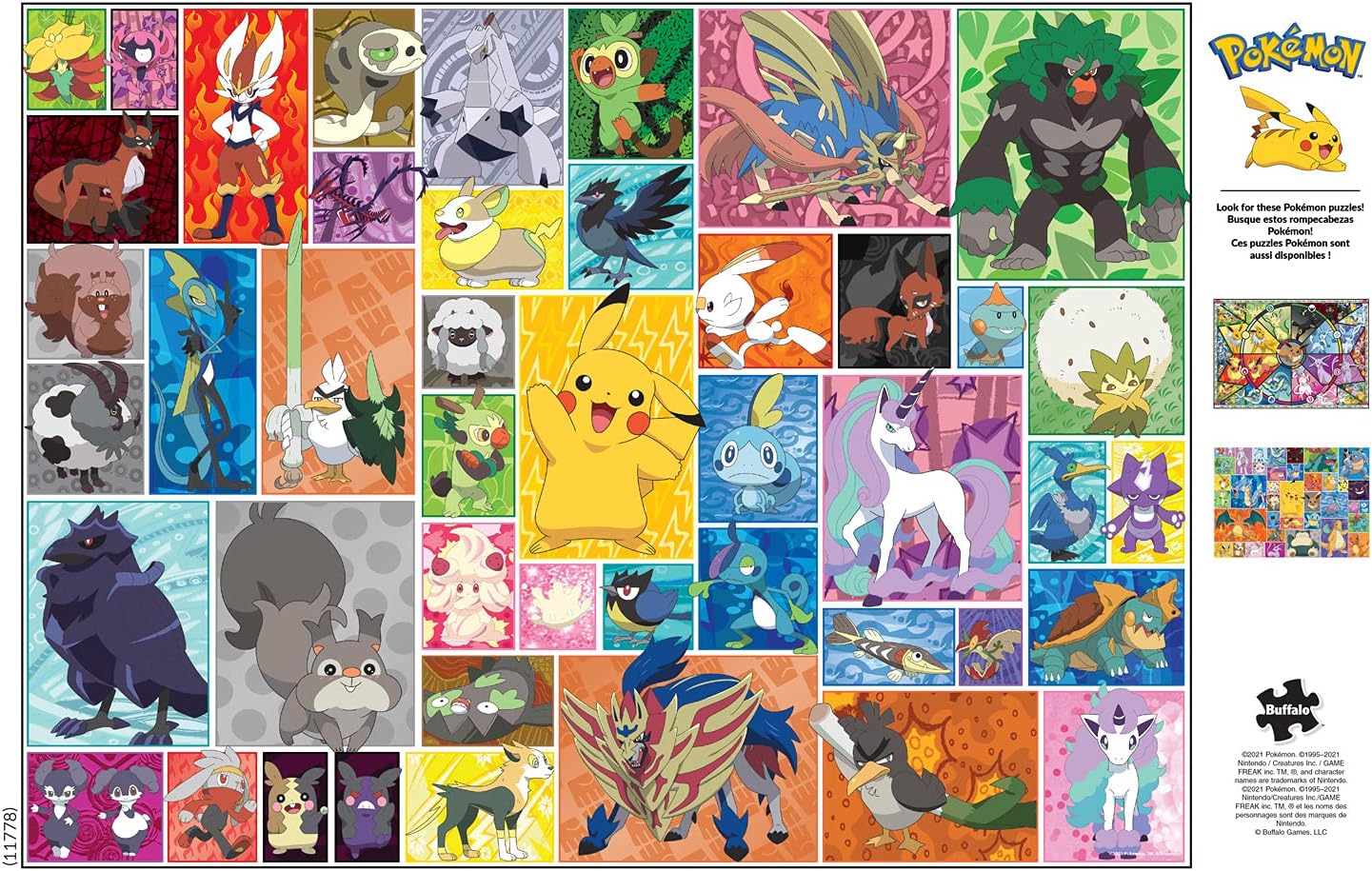 Buffalo Games - Pokemon Galar Frames - 1000 Piece Jigsaw Puzzle