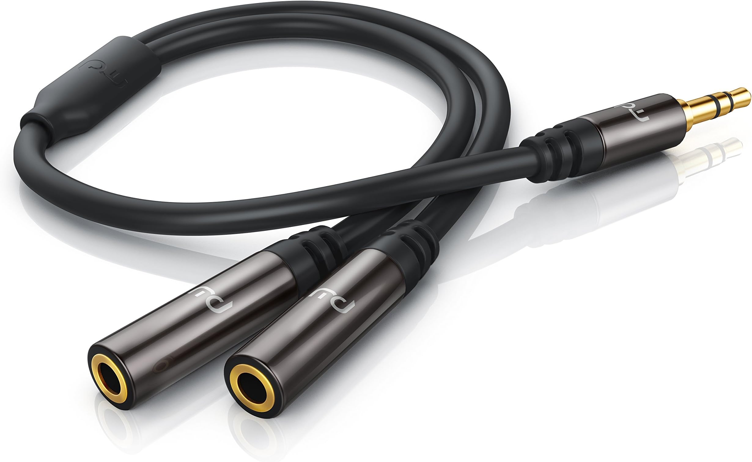 DeleyCON Cavo Splitter Audio Jack 3.5mm - Da 1 A 2 Uscite - Foto 6