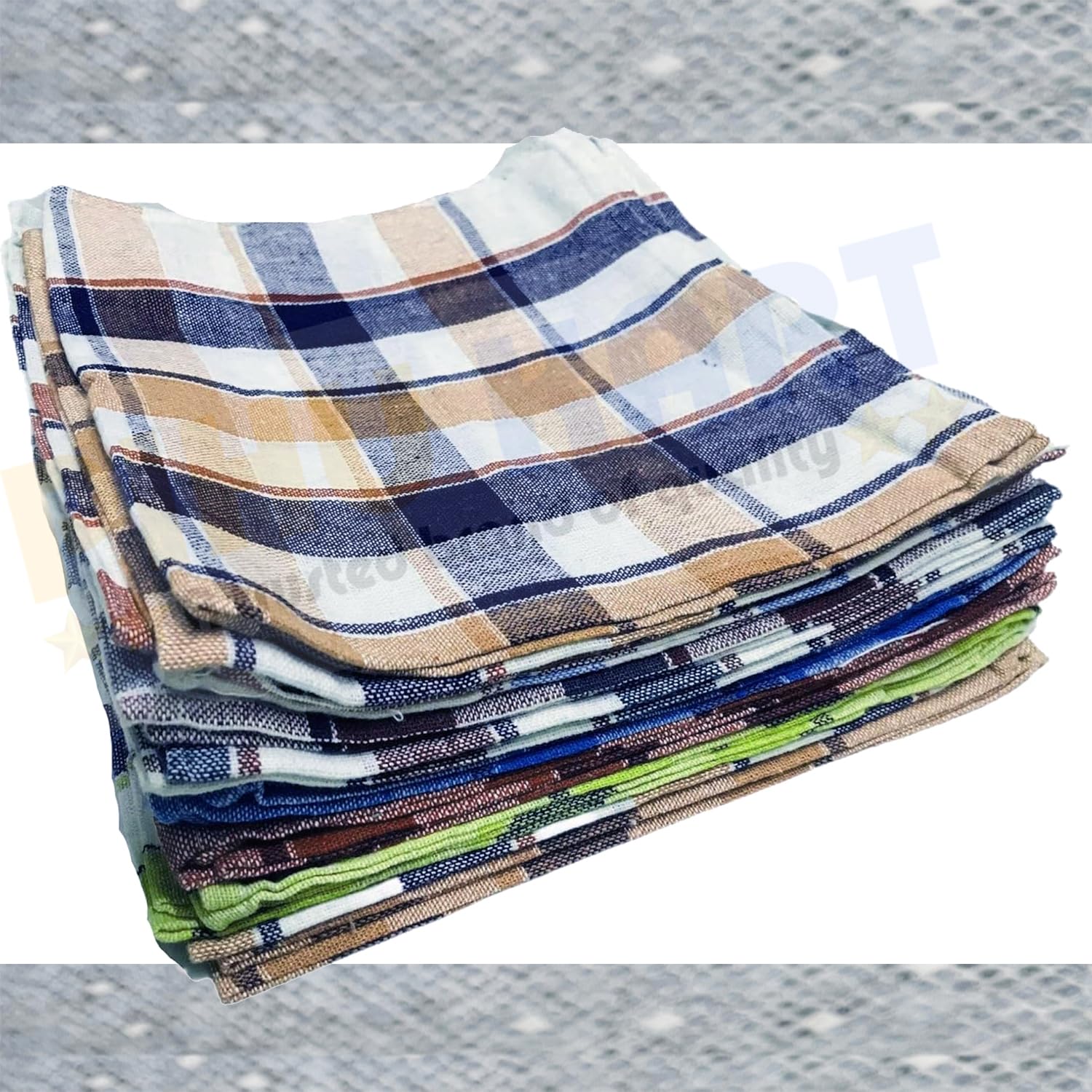 PIHU KART Kitchen Napkins | Kitchen Duster Wet Dry Cotton Cleaning Cloth/Mop 18 x 18 inch | Cleaning Clothes | Pack of 12 (B0CS6BM2DH) Amazon Price History, Amazon Price Tracker