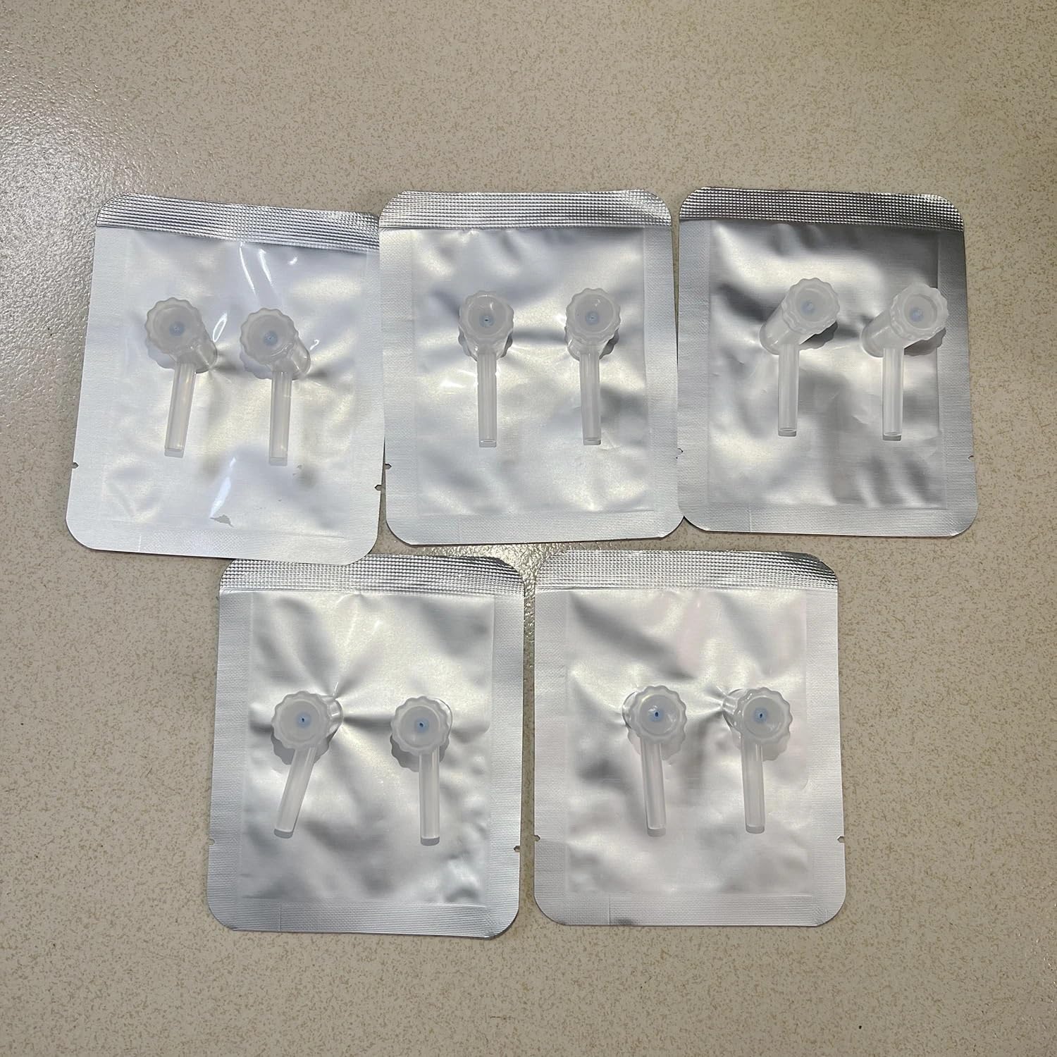 0.1L Aluminum Foil Sampling Bags, 5 Pack