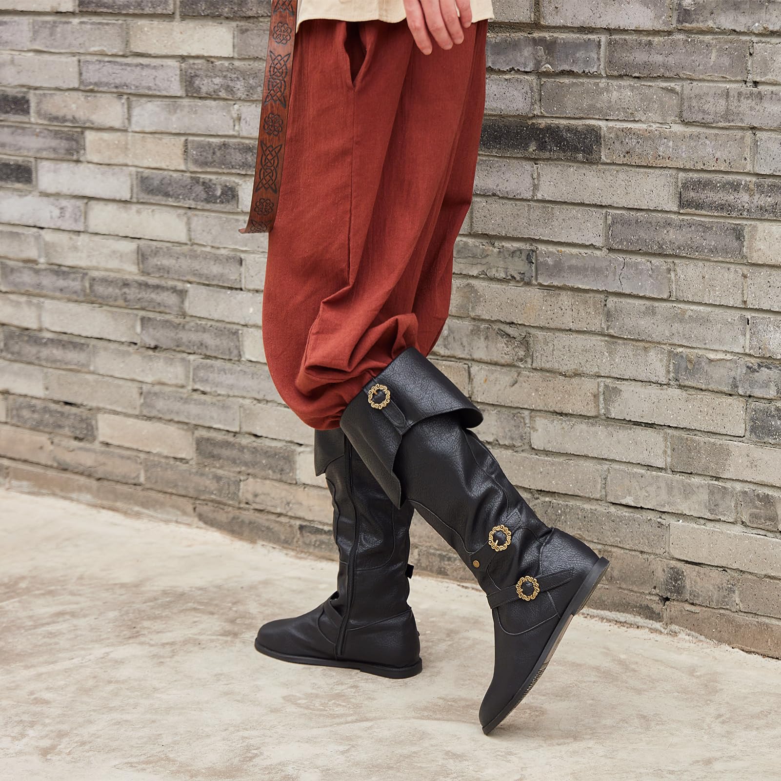 Unisex Cosplay Stiefel Flach