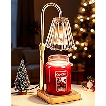 Marycele Candle Warmer Lamp for Yankee Candles, Christmas Birthday Gifts for Mom Women Sister Her, House Warming Gifts, Thanksgiving Decorations for Office Room Home Decor, Clear Wax Warmer with Timer
