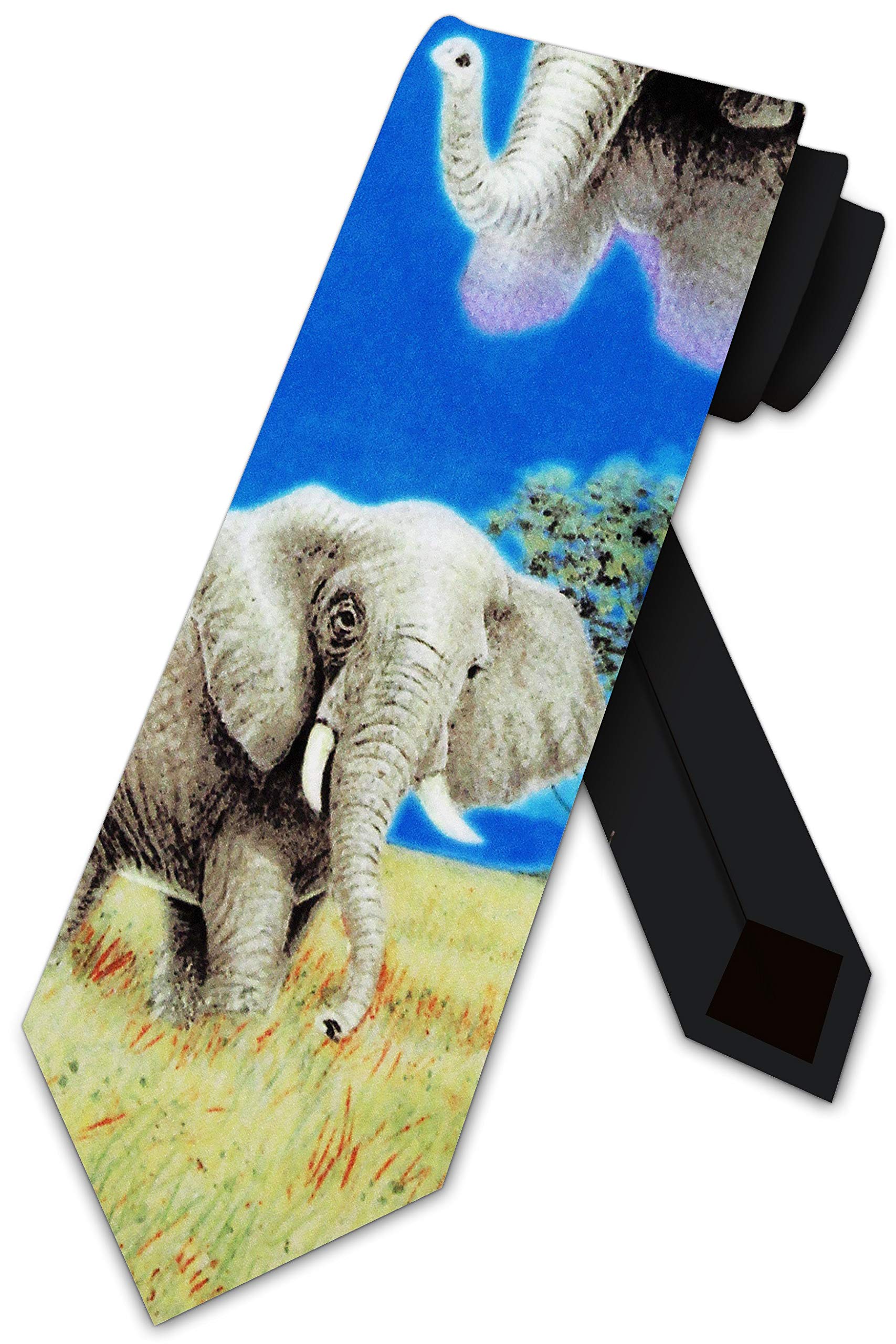 Atourdealss Men's As Shown Elephant Tie Neckties Ties By