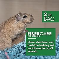 Vista 3 de ECO BEDDING Ropa de cama de papel 99% libre de polvo para mascotas pequeñas y pájaros, azul, 1.5 libras (se expande a 30 L)