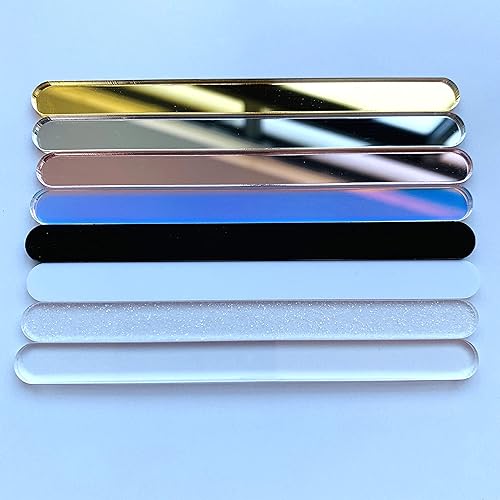 Miniatura 5 de 20 palitos de acrílico para helado, caramelo, manzana, transparente