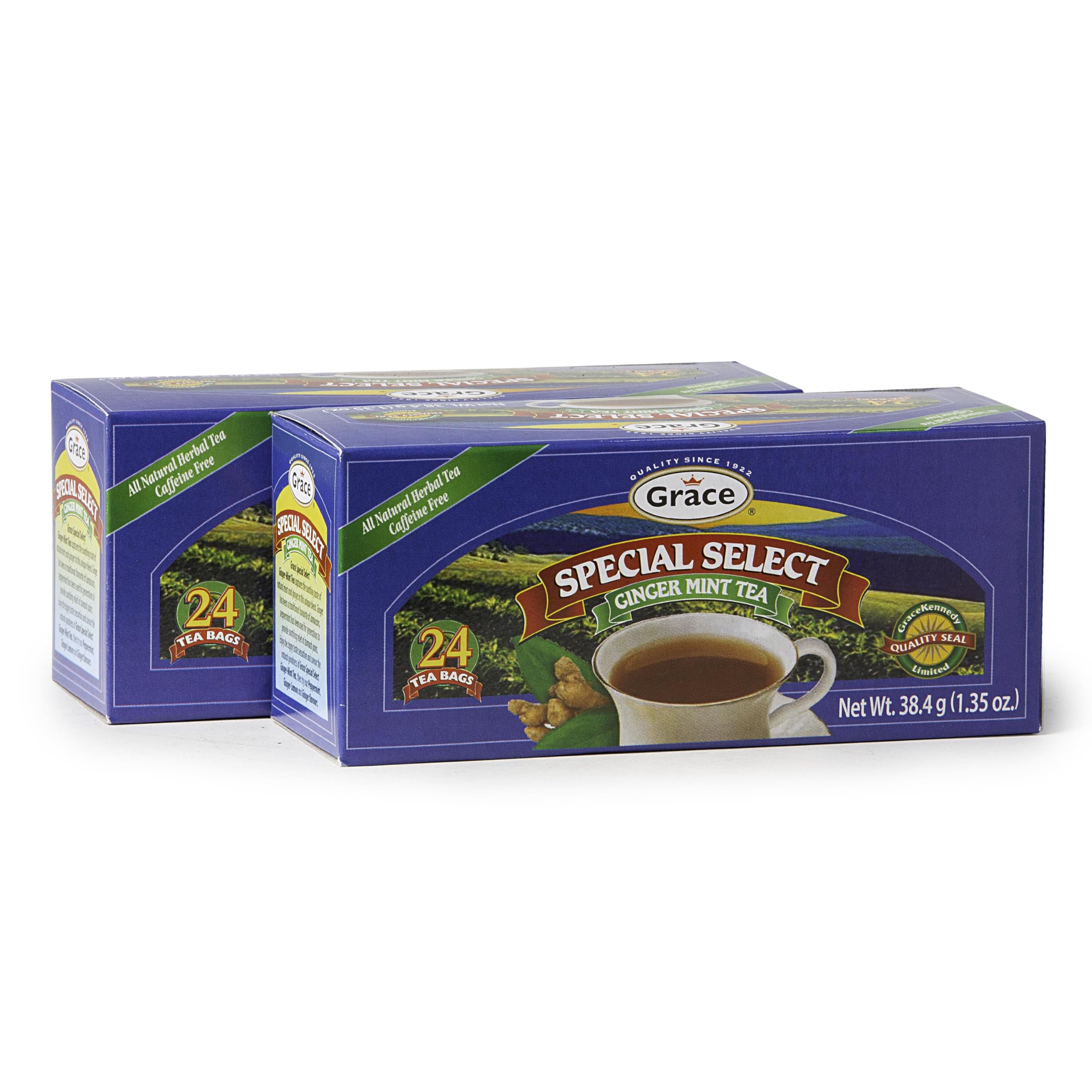 Amazon.com : Grace Special Select Ginger & Mint Tea Bags 1.34oz