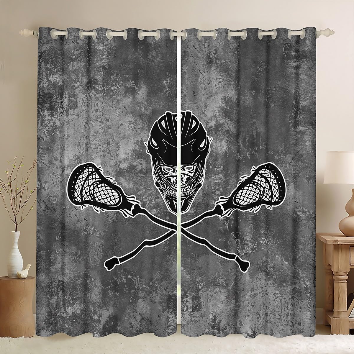 Manfei Kids Gold Leopard Blackout Curtain Gold Sequins Glitter Print Window Drapes for Boy Girls, Wild Animal Fur Print Window Treatments Grommet Top 2 Panel Set Bedroom Curtains, 52Wx96L inch