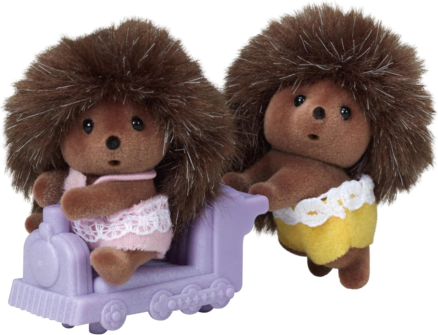 Calico Critters Hedgehog Twins, Set of 2 Collectible Doll Figures