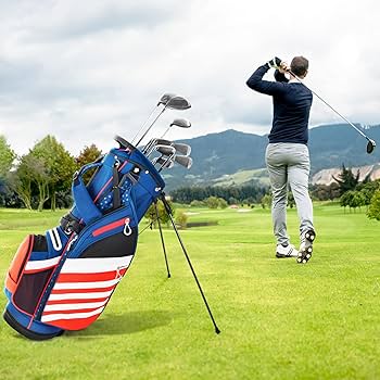 キャディバッグ　ゴルフバッグ　ゴルフグッズ　カッターアンドバッグ　C&B 星条旗 Amazon | Hot-Z Golf アメリカ国旗 デラックス 星条旗 14ウェイ
