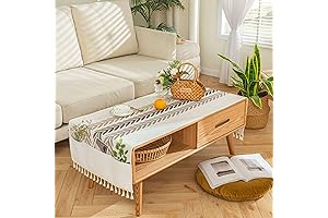 Waterproof Rectangle Cotton Linen Coffee Table Cover