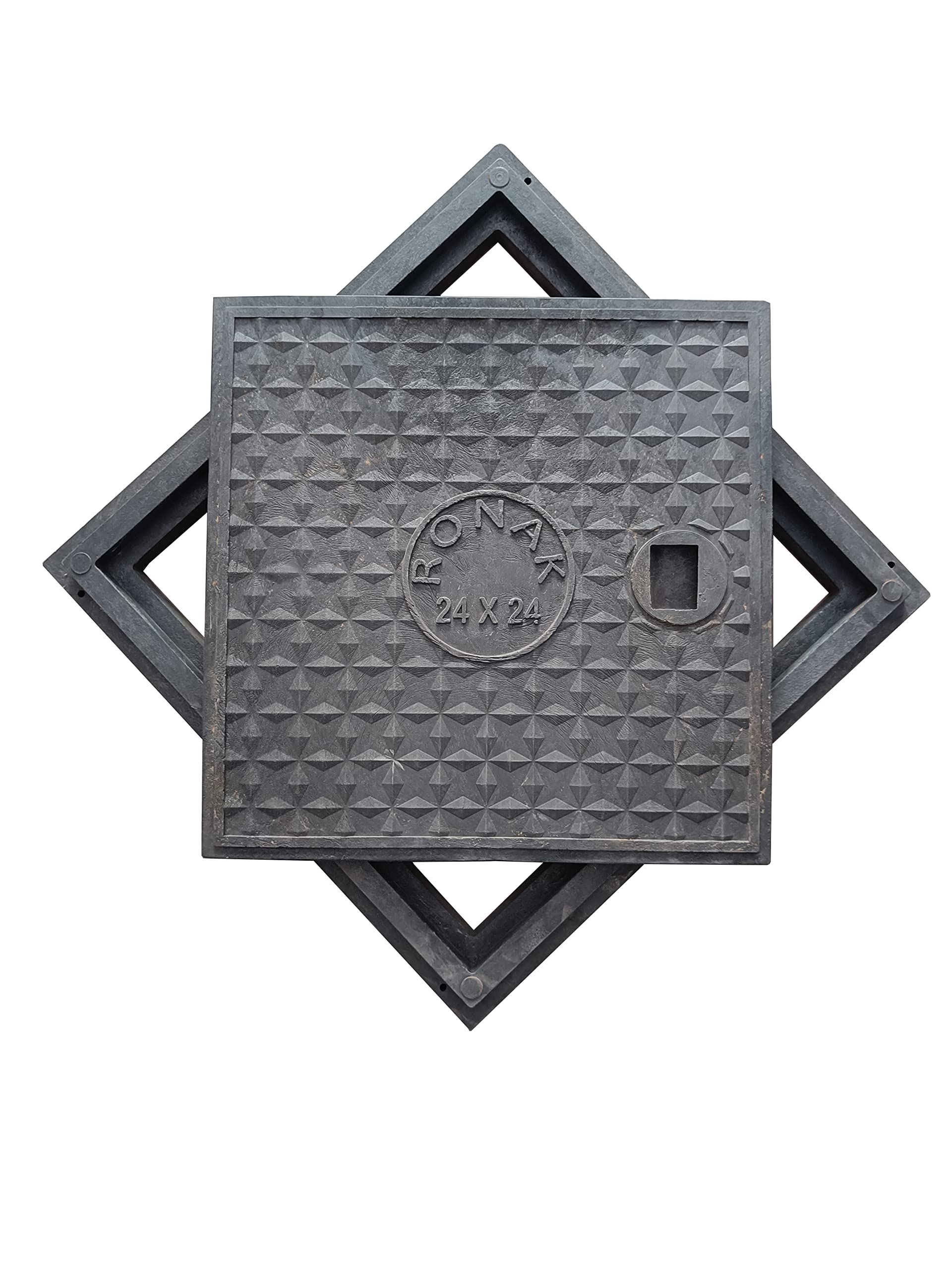 Ronak Heavy Duty Flat Manhole Cover for All Purposes | Chamber Cover | Sump Cover | Water Tank Cover |1 Tons Capacity (24 x 24 Flat Type) (B0BNDNNPKW) Amazon Price History, Amazon Price Tracker