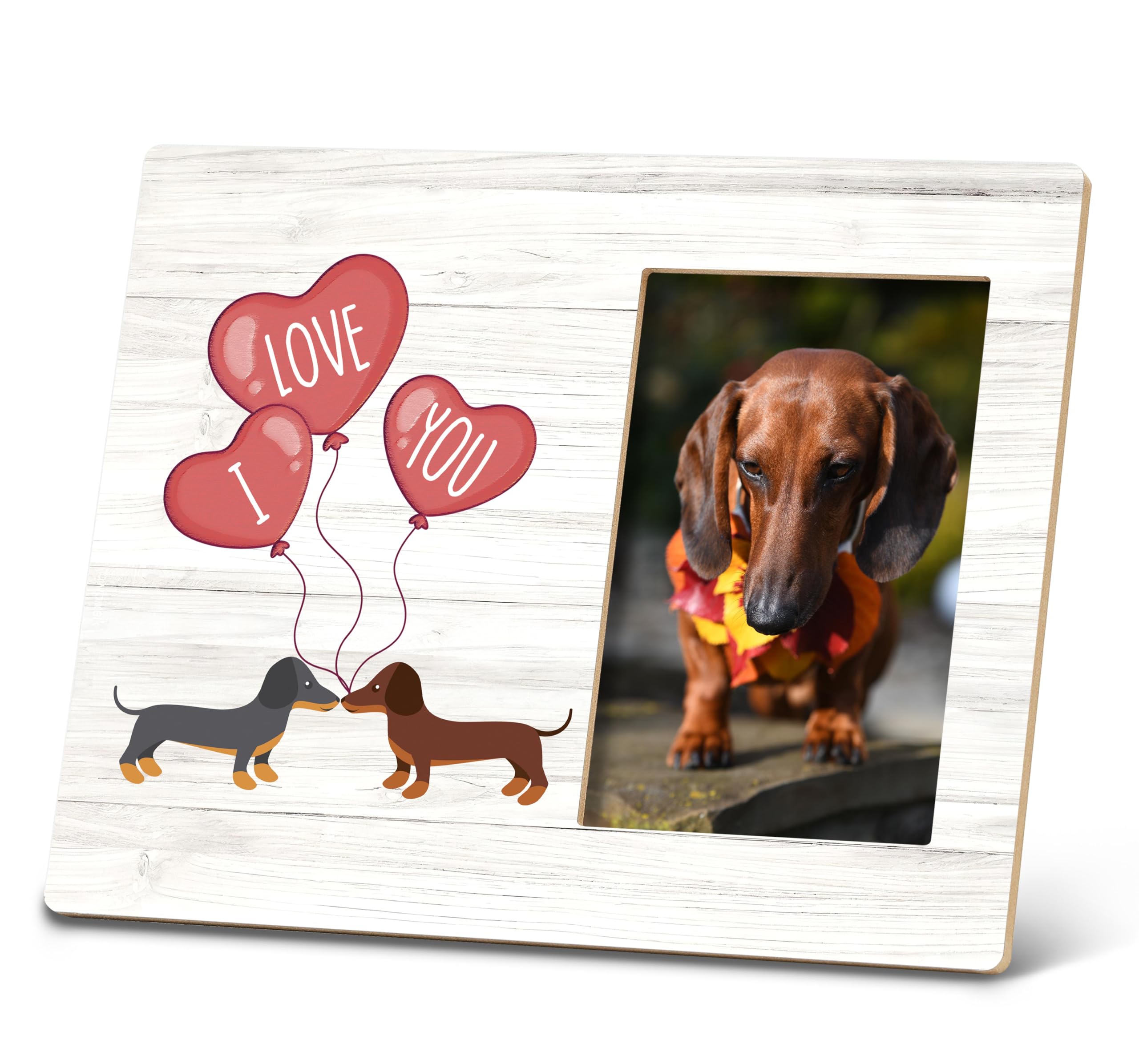 激レア☆フォトフレーム☆キティちゃんとミニチュアダックスフント☆2002 Amazon | SRADMO Weiner 犬のギフト 写真フレーム ダックスフント