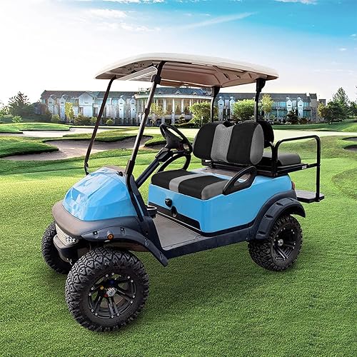 Miniatura 50 de Juego de fundas de asiento de carrito de golf, fundas para asientos delanteros de carrito de golf, ajuste para Club Car Precedent OEM, cojín