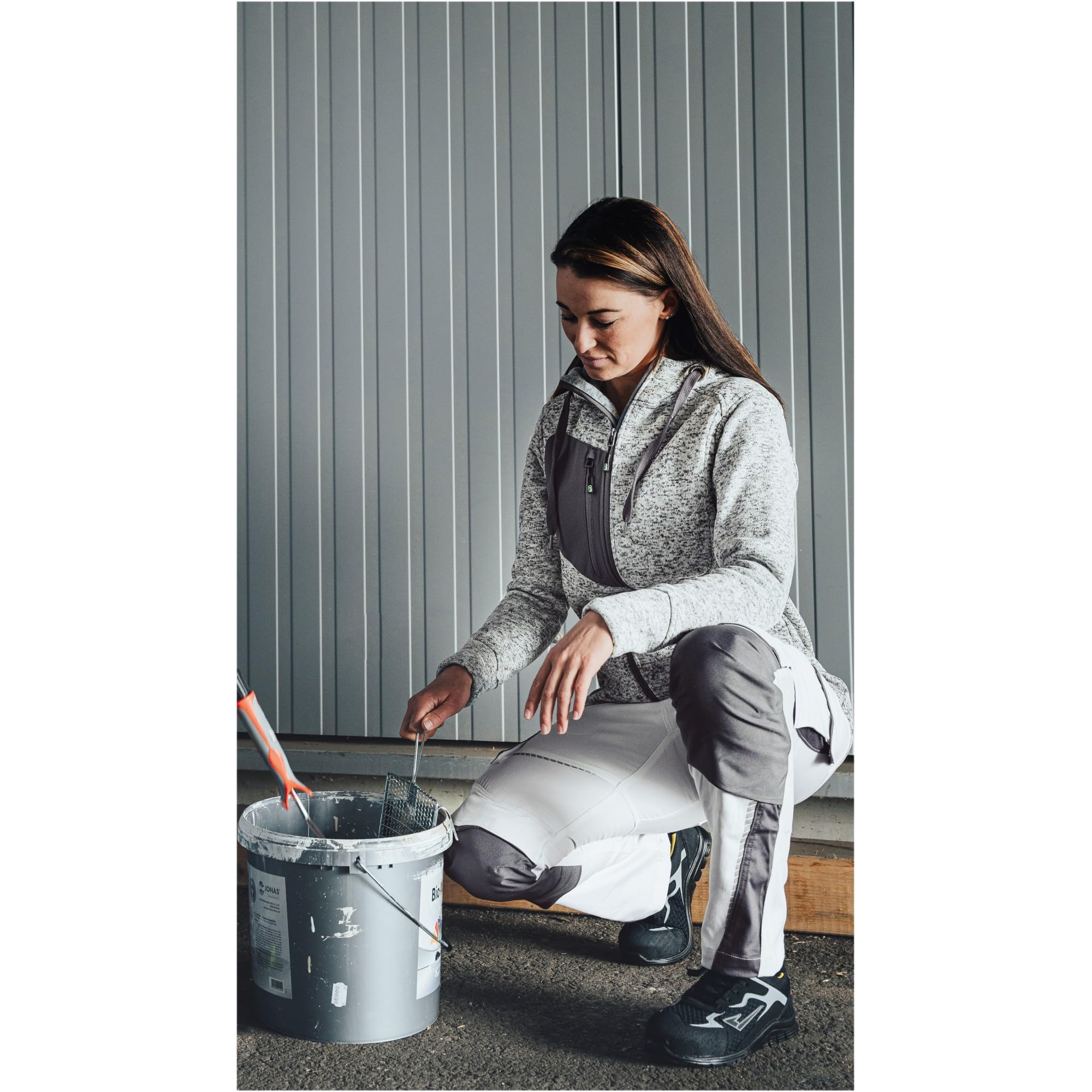 Leibwächter Unisex Strickjacke Casual-Line – Zip Hoodie mit Kapuze und 7 Taschen – Strickjacke für Damen & Herren – Cardigan mit Reißverschluss