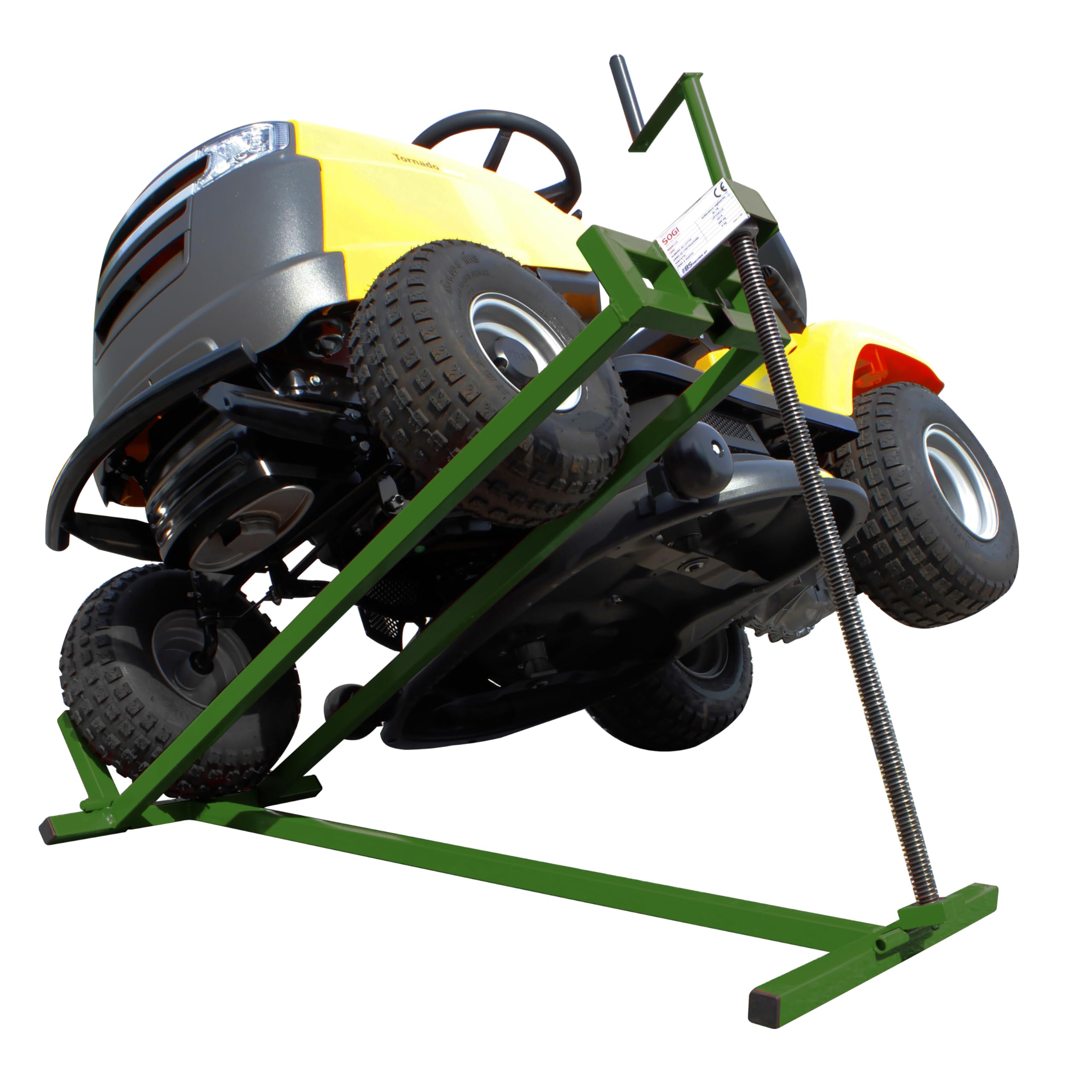 Sogi SL-TR Sollevatore per trattorino Tosaerba cavalletto elevatore Piattaforma con Portata da 400 kg