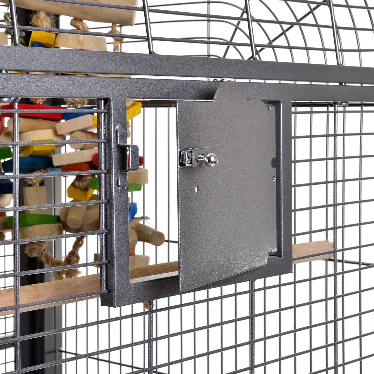 Montana Cages | Papageienkäfig Palace I - antik | XXL Voliere, Zimmervoliere, mit Trennwand für Papageien
