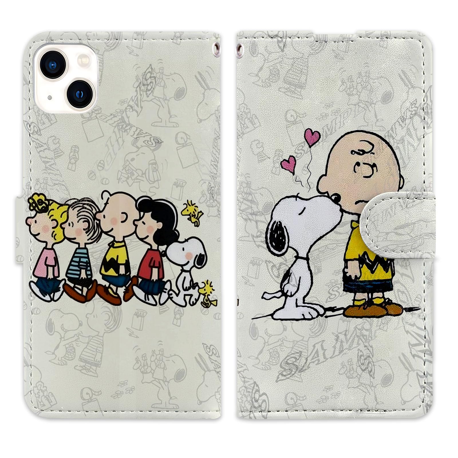 Amazon.co.jp: スヌーピー スマホケース 手帳型 iphone 8/7 plus 