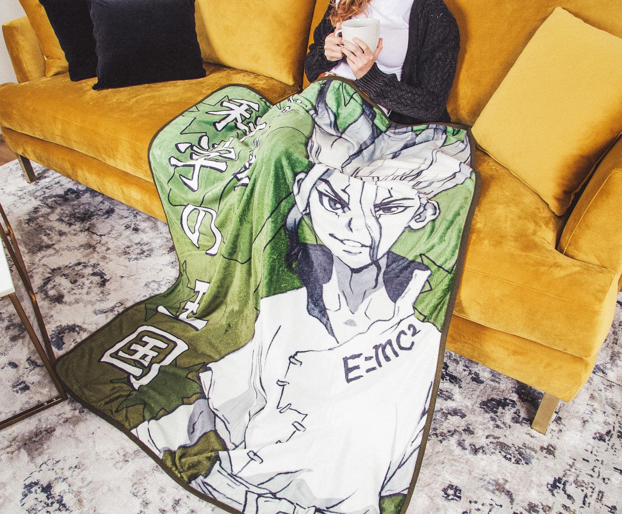Amazon.com: Dr. Stone Senku Ishigami Plush Fleece Throw Blanket 