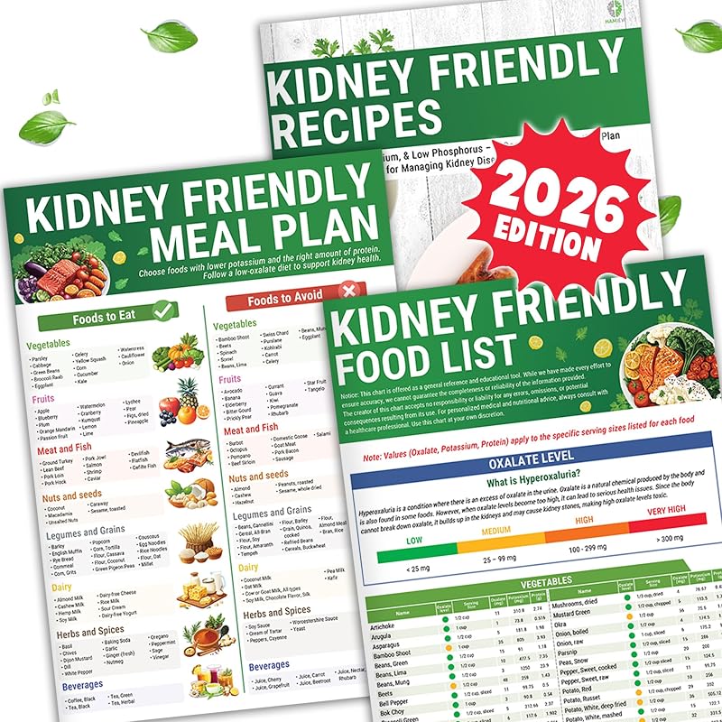 HAMIEW Kit de 3 Guias de Lista de Alimentos e Plano de Refeições, 28 receitas, Pacote com 3