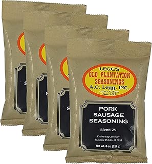 A.C. Legg Old Plantation Seasonings - Blend 29 - Pork Sausage Seasoning - 4 pack