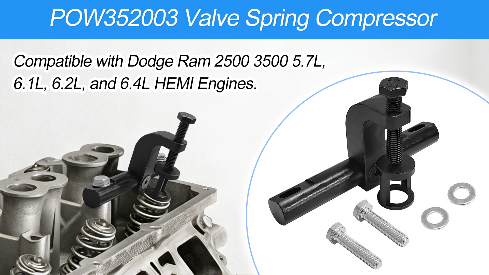 Amazon.com: POW352003 Valve Spring Compressor Compatible with
