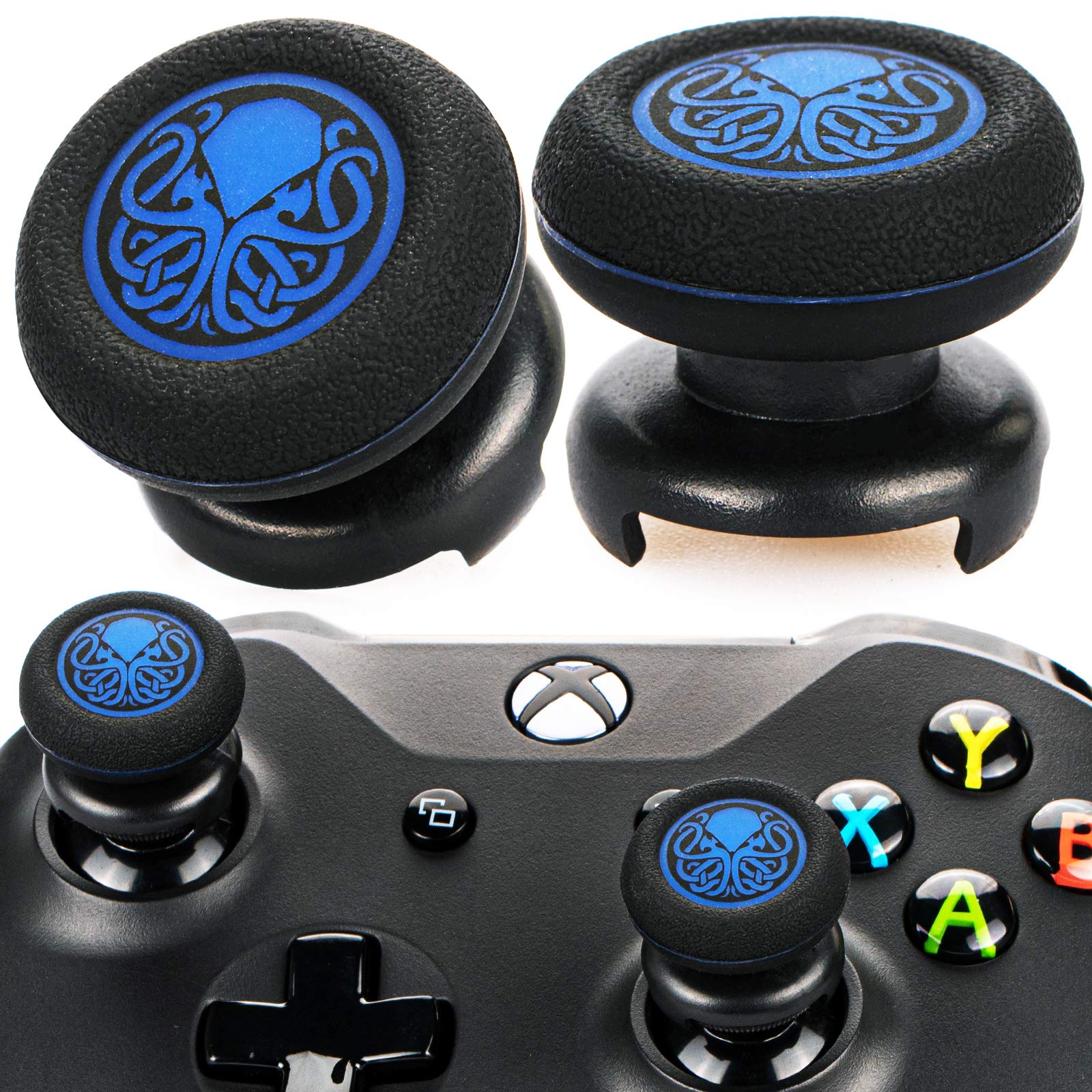 FPS Thumbstick Extender & Printing Rubber Silicone Grip Cover 2 Sets for Xbox Series X/S & Xbox One Controller (Deep Sea Demon Tentacle) — view 6