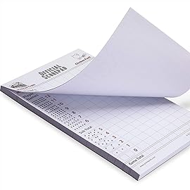 Yellow Mountain Imports 3-Pack Mexican Train and Chicken Foot Dominoes Scorepad - 180 Sheets