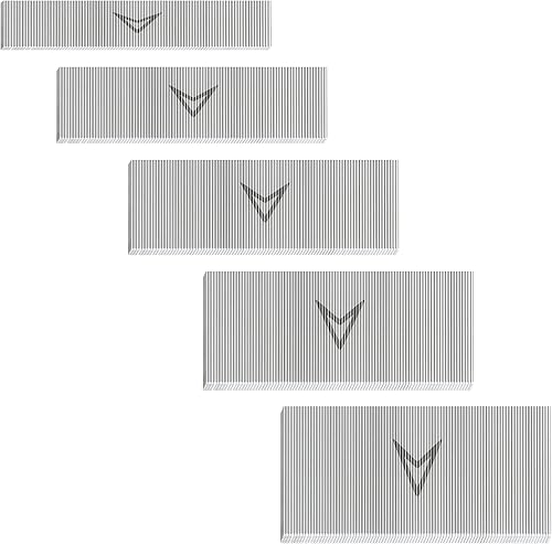 HAMWOO - 5000 clavos de acero inoxidable calibre 23, clavos sin cabeza (3/8, 5/8, 4/5, 1, 1, 1-3/16 pulgadas), varios 5 tamaños para moldear