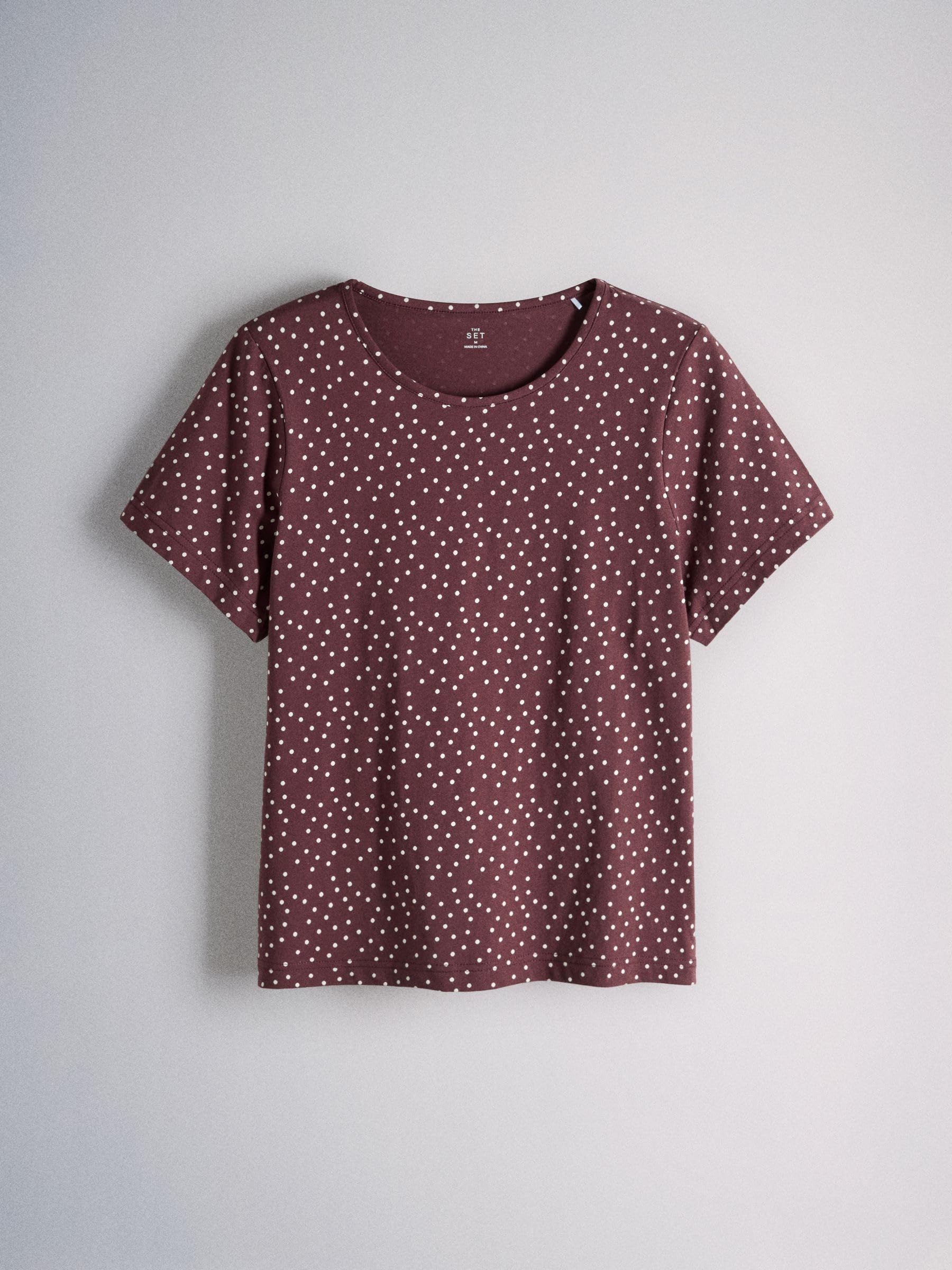 THE SET Mujeres Pack de 3 Piezas de Pijama Compuesto por Camisetas y Pantalones Cortos