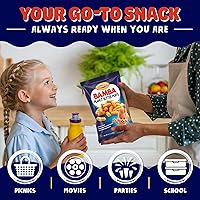 Vista 5 de Osem Bamba Peanut Snacks para toda la familia – Puffs de maní natural 2 paquetes familiares (paquete de 16 bolsas de 0.7 onzas) – Bocadillos