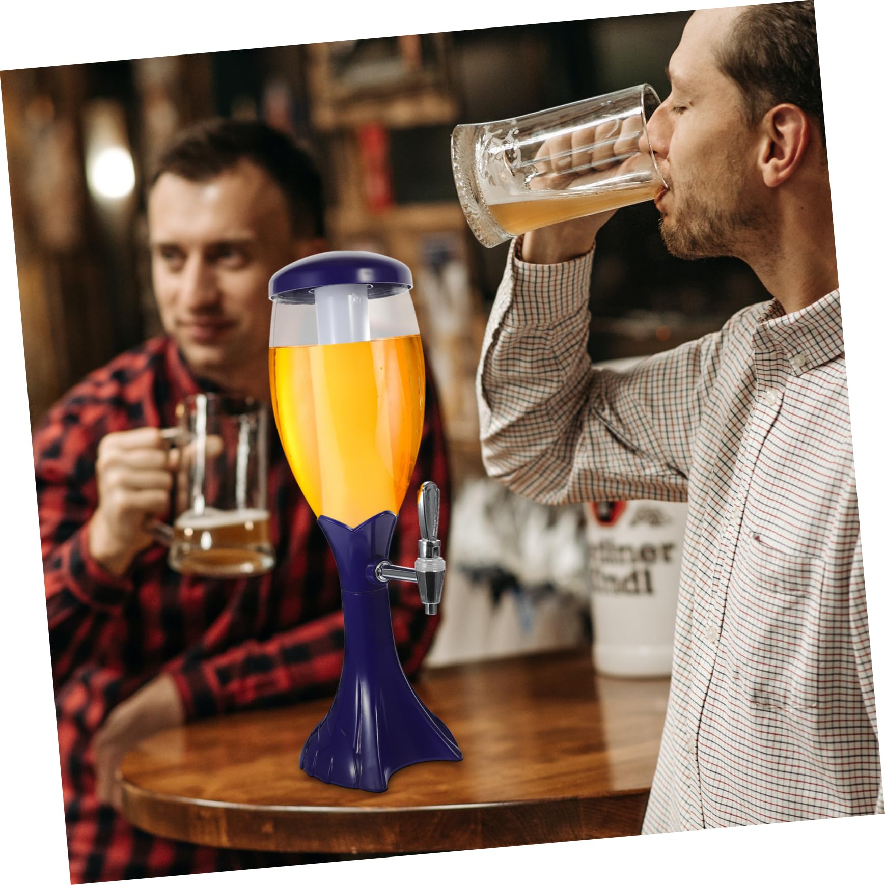 PRETYZOOM Barril de Cerveza de Dispensador Portátil para Fiestas Botella de Bebida Grifo Duradera y Práctica para Eventos Sociales