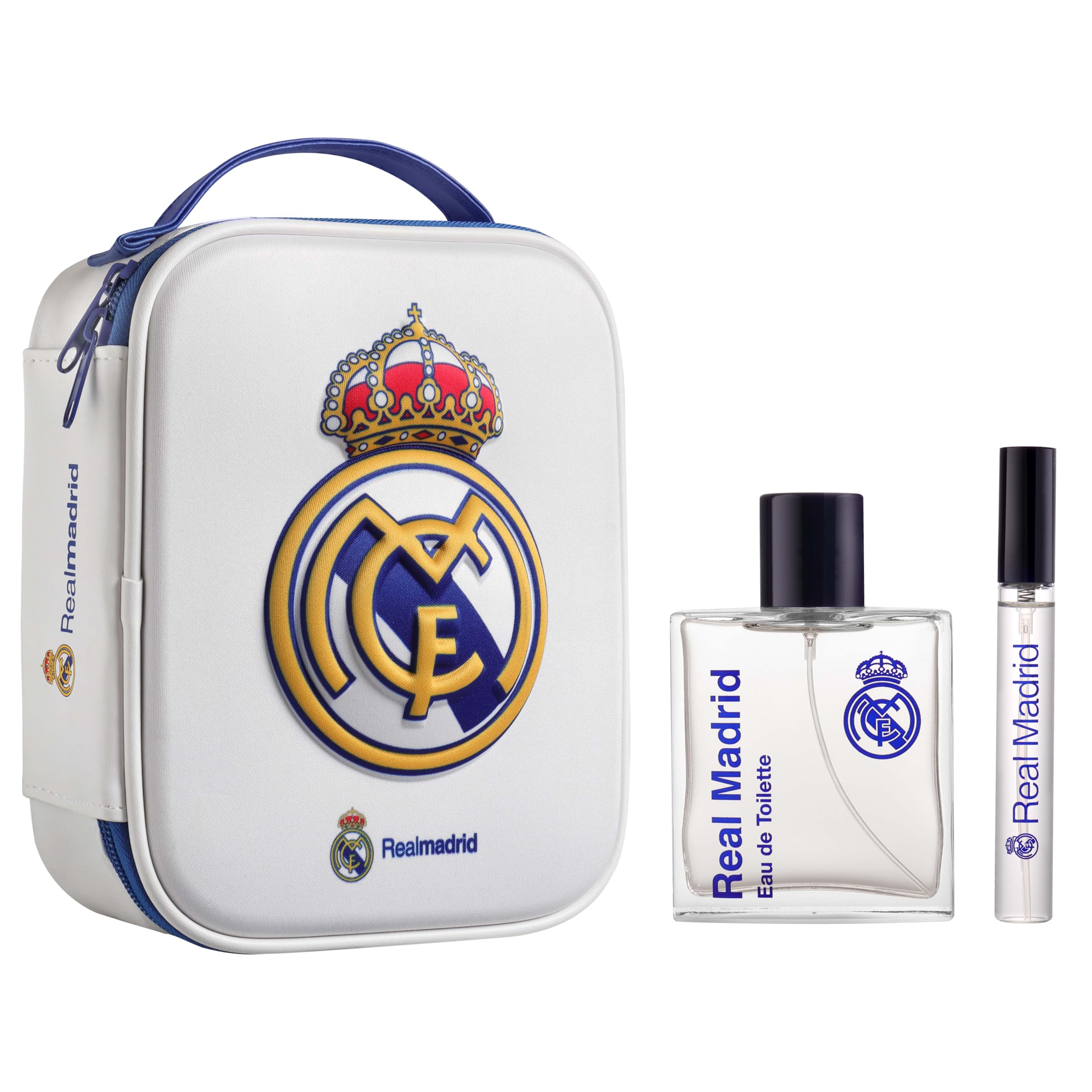Real Madrid Eau De Toilette Spray 100ml Set 3 Piezas 2019 : Amazon