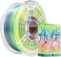 iBOSS Gradient PLA+ 3D Printer Filament1.75+/- 0.03mm, 1kg (2.2lbs) Spool 3D Printing Filament, Tri-Color, Fits Most FDM Printers (Transparent Red Blue Green)