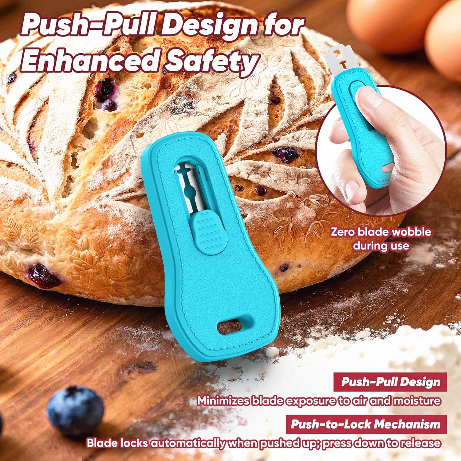 Sourdough Scoring Tool - Bread Lame with Magnetic Storage -3 Sourdough Scoring Tool - Bread Lame with Magnetic Storage -3