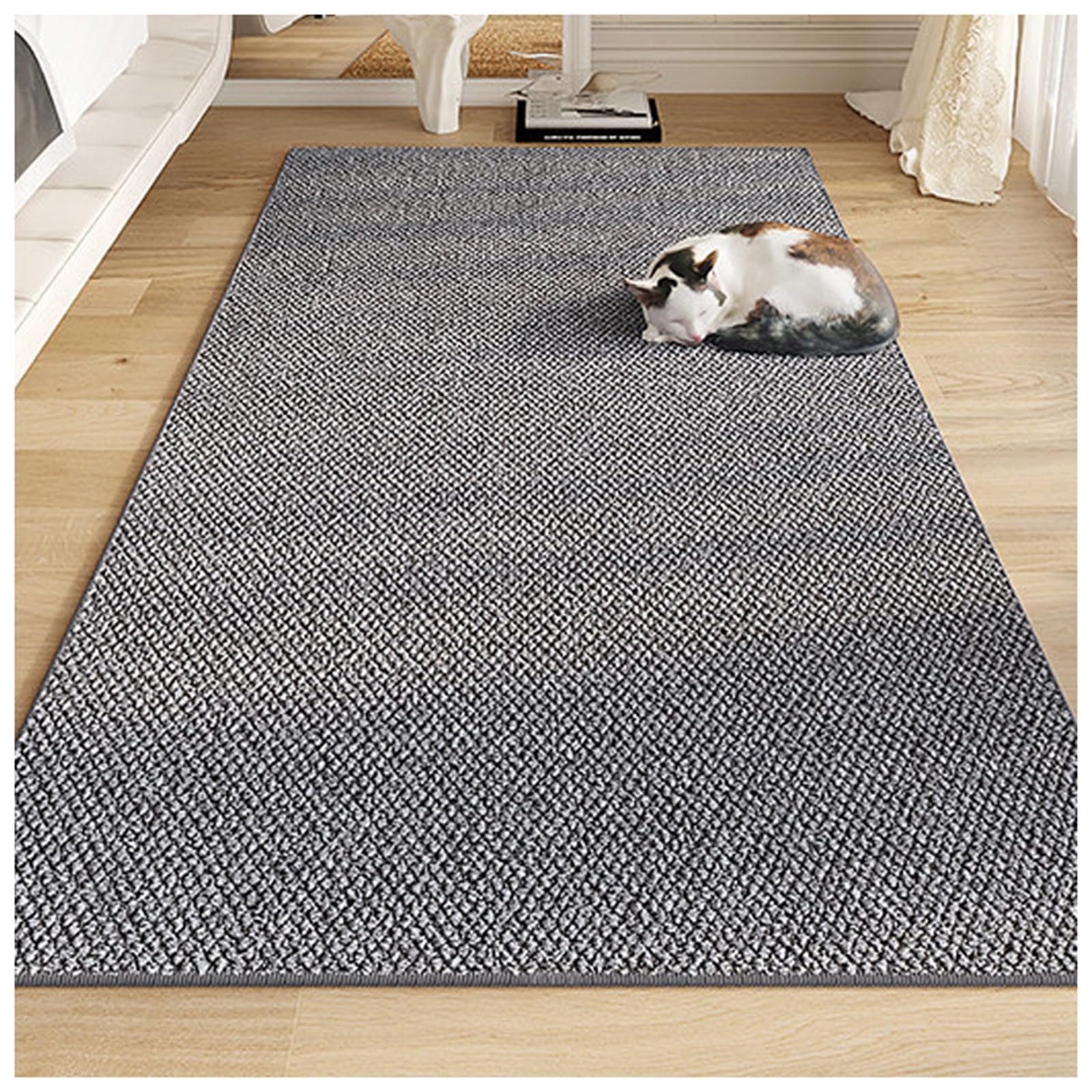 Tapis en sisal facile à nettoyer pour éliminer les taches de cuisine