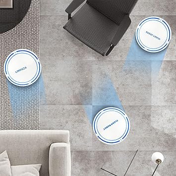 Genérico Robot Aspirador Compacto - Limpieza Inalámbrica, Potente Succión, Navegación Inteligente, Ultraplano y Silencioso, Anticolisión, Ideal para Madera/Baldosas y Espacios Pequeños1