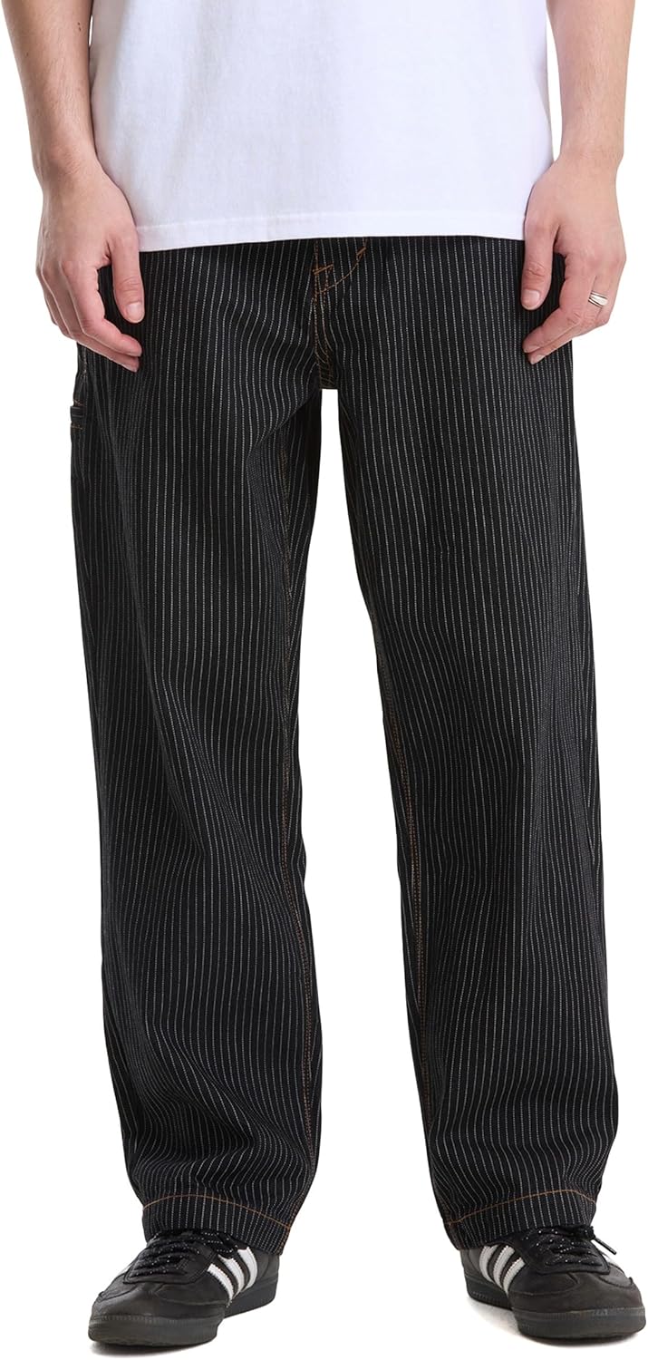 Volcom Mens Loose Fit5 Pocket Work Pants, All Day Comfort for Everyday Wear