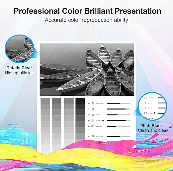 67XL Black Ink Cartridge Compatible for HP Ink 67 High Yield for HP 67 Black Ink Cartridge Work for HP DeskJet 2827e 2855e 2852e 4227e 2734e 4155e 2755e 2800 2755 Envy 6055e 6000 6455e (2 Black Pack)