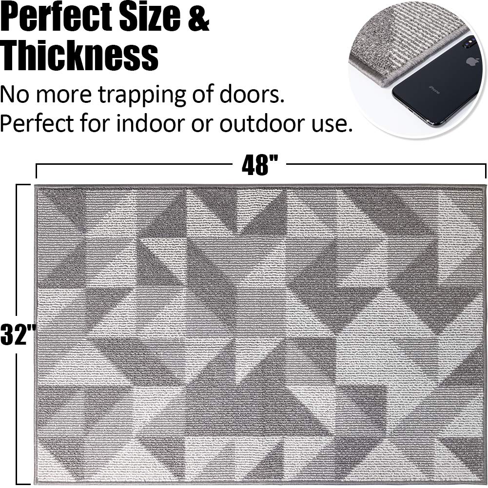 Indoor Doormat 32"x 48", Absorbent Front Back Door Mat Floor Mats - Image 2