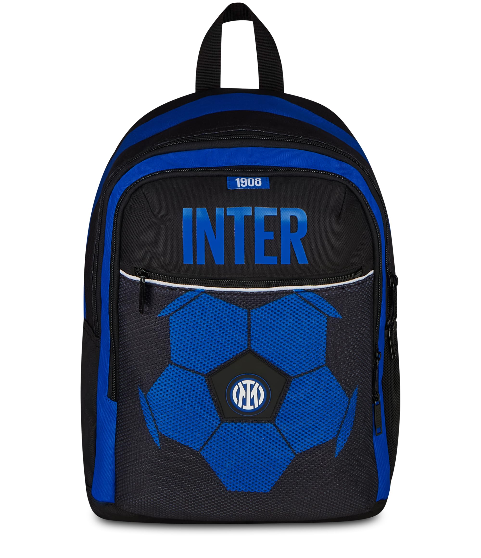 Seven Zaino Scuola Doppio Scomparto Inter, Blu, 26 L, Tasca frontale, Tasca laterale portaborraccia, Scuola elementare e media, Bambini e ragazzi, Calcio, Prodotto ufficiale