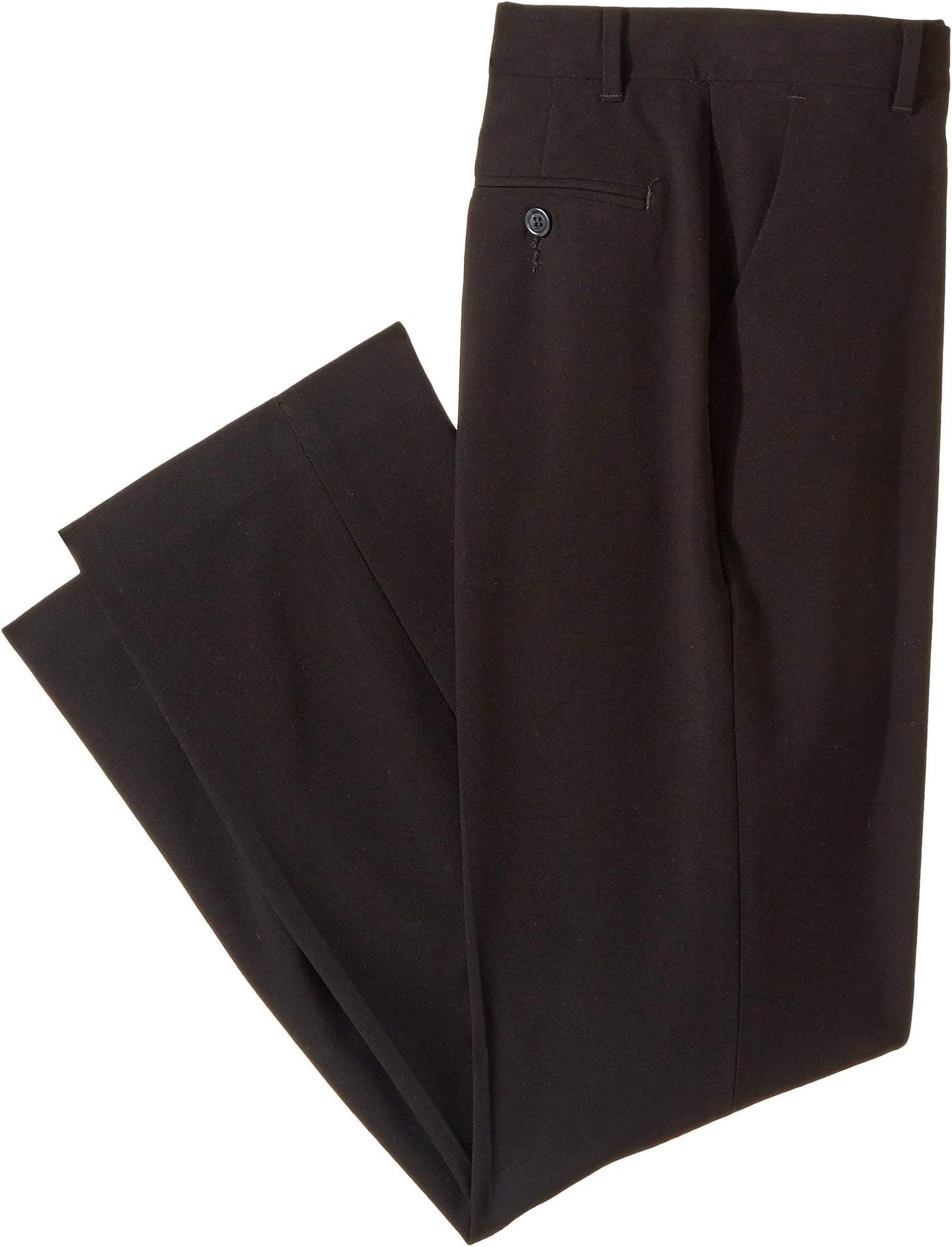 Boys Flat-Front Bi-Stretch Dress Pant, Straight Leg Fit, Belt Loops & Front Pockets