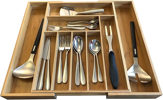 Drawer Organiser / cutlery tray will help you declutter and tidy up your kitchen drawers, office drawers, jewellery or makeups, small art & craft items and even for small DIY items.