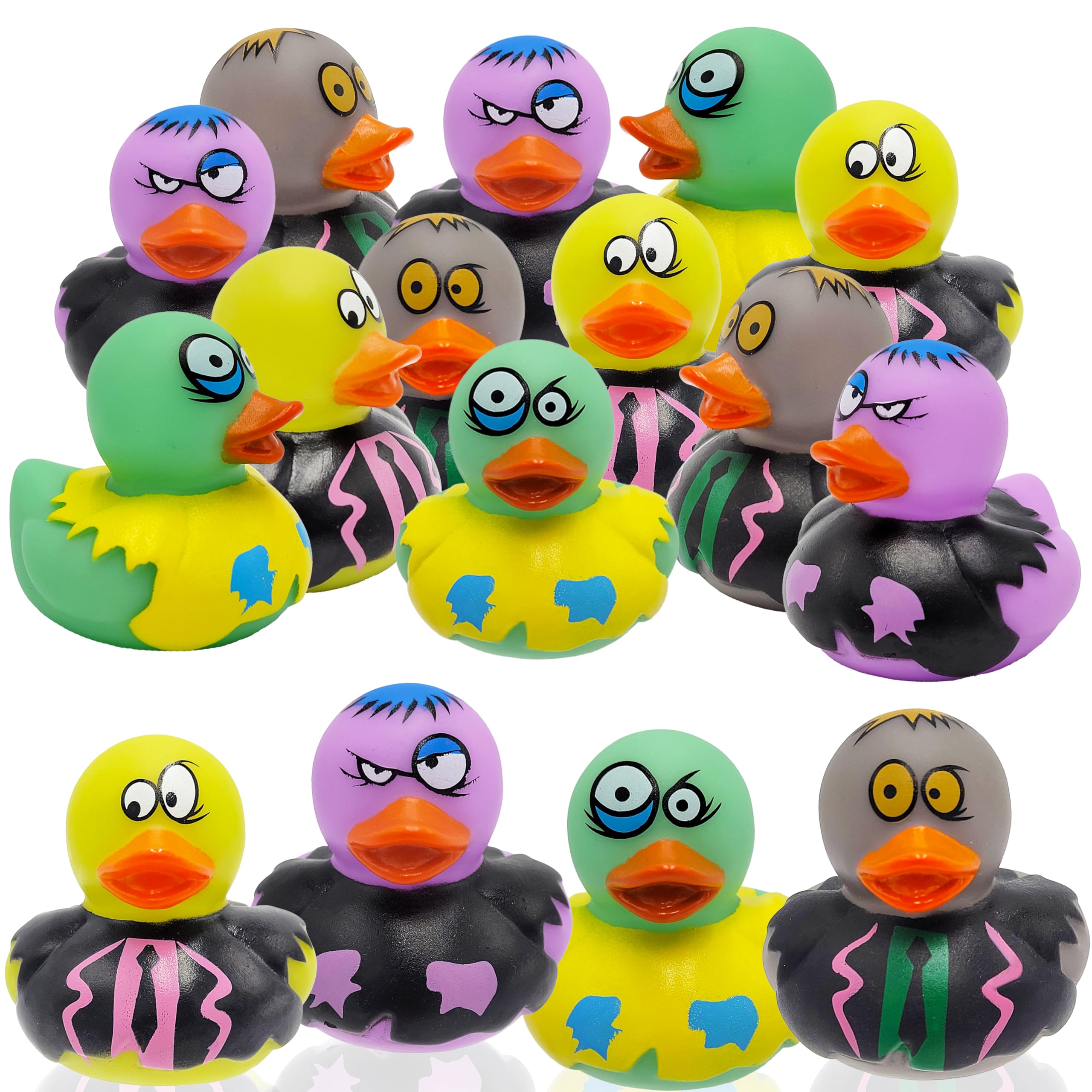 Amazon.com: 12-Pack Halloween Zombie Rubber Duck Toy Duckies for