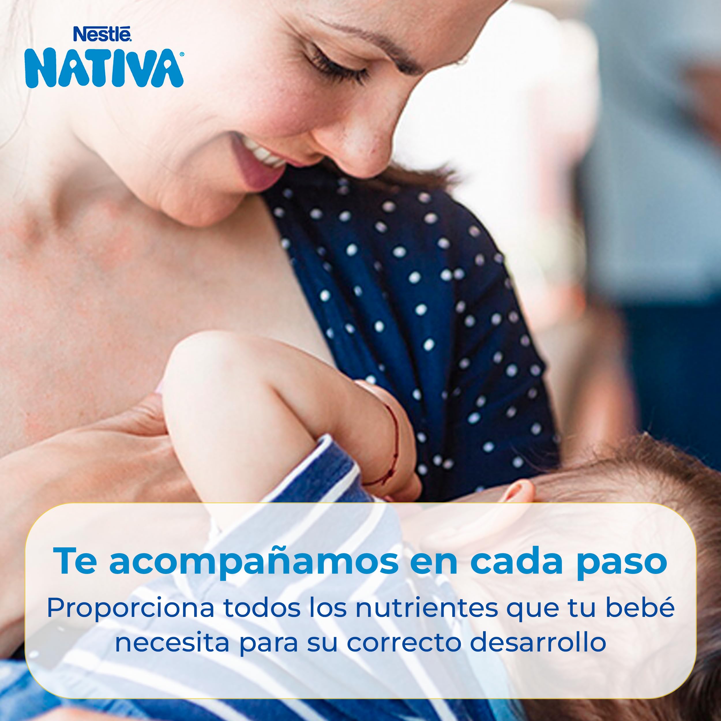 Nestlé NATIVA 2 Leche de Continuación en polvo para bebés a partir de los 6 meses, bote de 800g