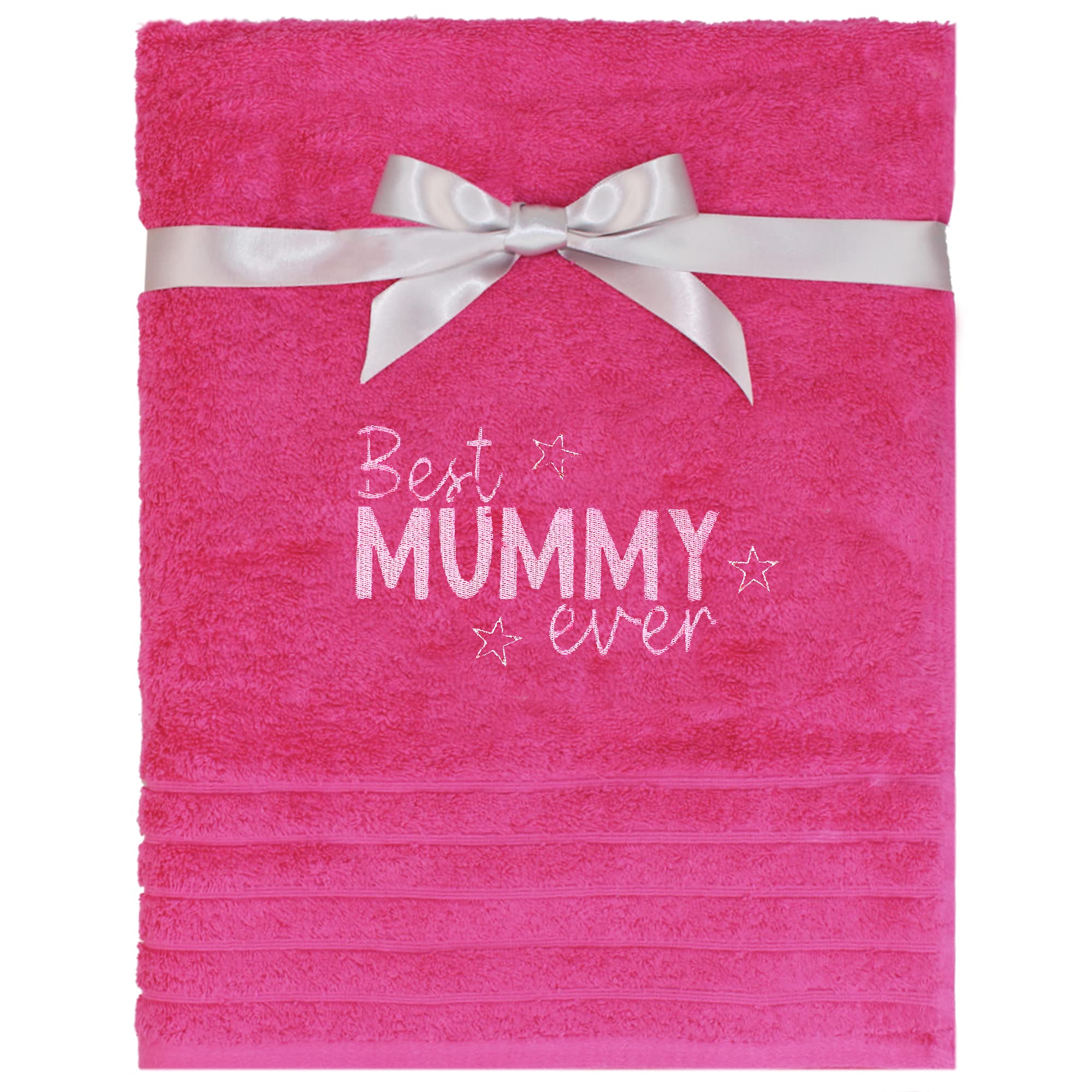 Teddyt's Pink Best Mummy Ever Luxury Bath Towel Gift
