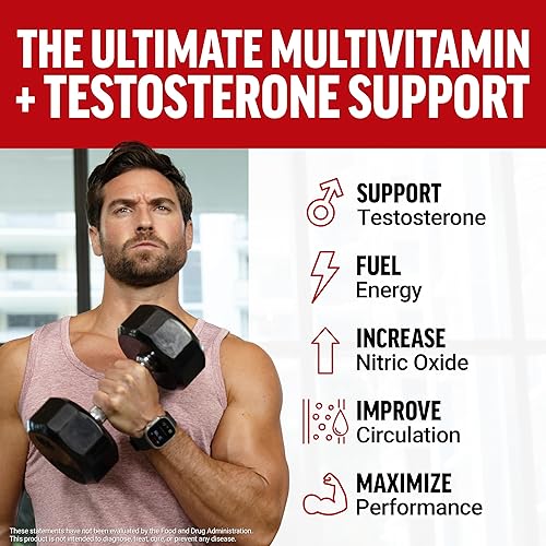 Vista 2 de Force Factor Multivitamínico Test X180, multivitamínico de apoyo de testosterona para hombres con más de 50 ingredientes nutricionales y 13