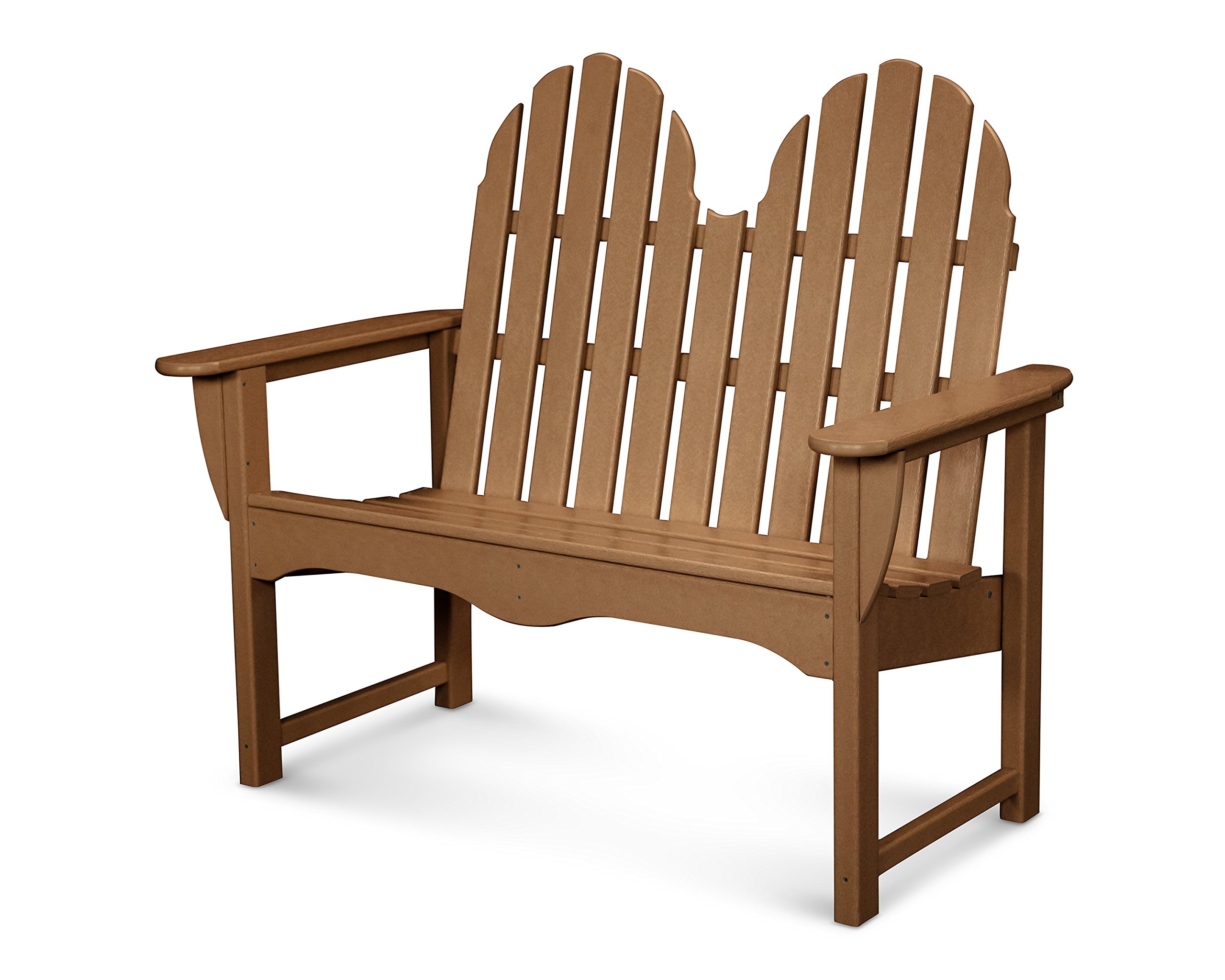 POLYWOOD® Classic Adirondack 48" Bench in Teak
