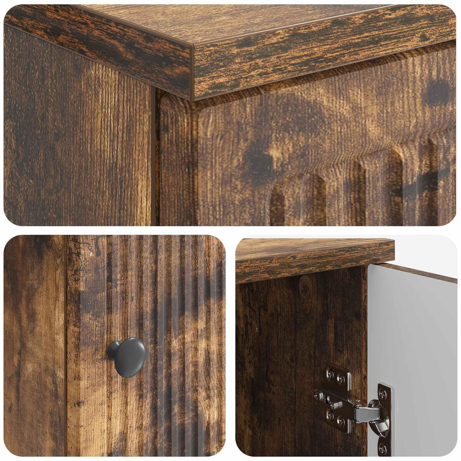 Schreibtisch Geräucherte Eiche aus Holzwerkstoff 142,5 x 50 x 75 cm für Laptop, PC Arbeit, Homeoffice, Gaming, Lernen, Büro und Wohnraum mit Stauraum und Ablage