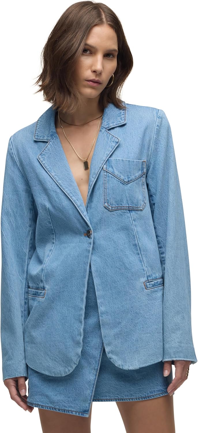 HUDSON Women's Stylized Boyfriend Blazer